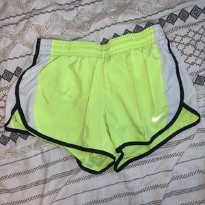 Neon Nike dri-fit shorts